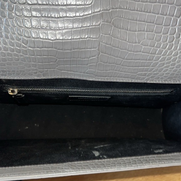 YSL Grey Croc Embossed Bag - Picture 17 of 17